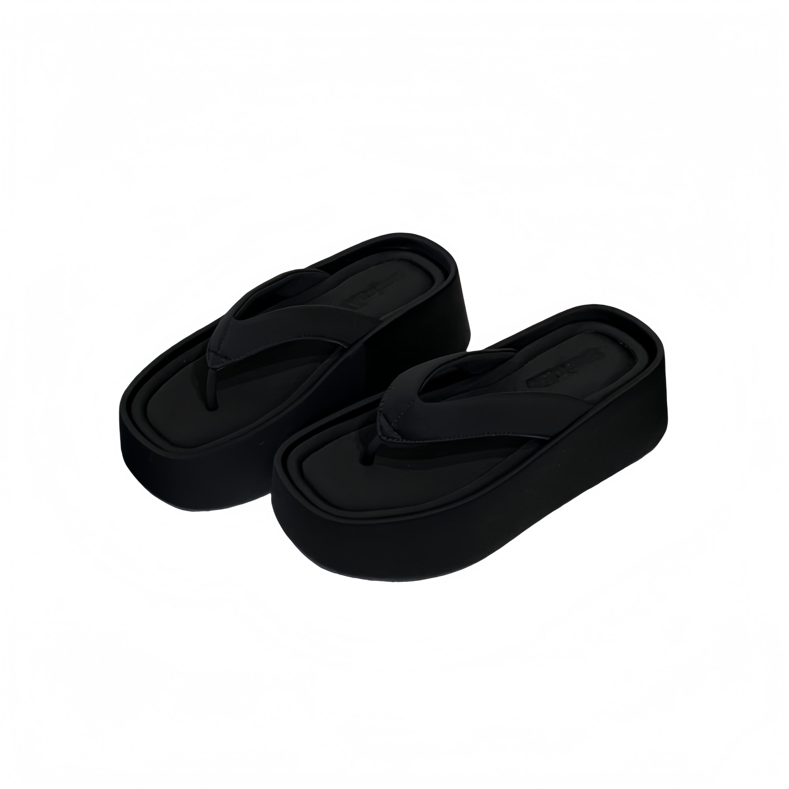 BUBUFLY Women's Platform Sandals Thick Sole Height Increasing Pink Summer Beach Flip Flops Korean Style - Image 5